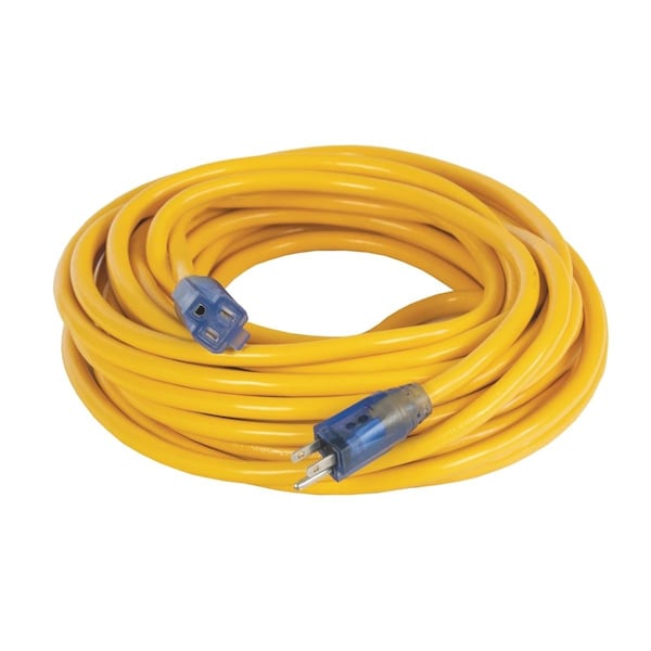 Artificial Intelligenceme SJTW Extension Cord, 12 AWG, 12/3, Yellow, 25 ft AR2683163 - main